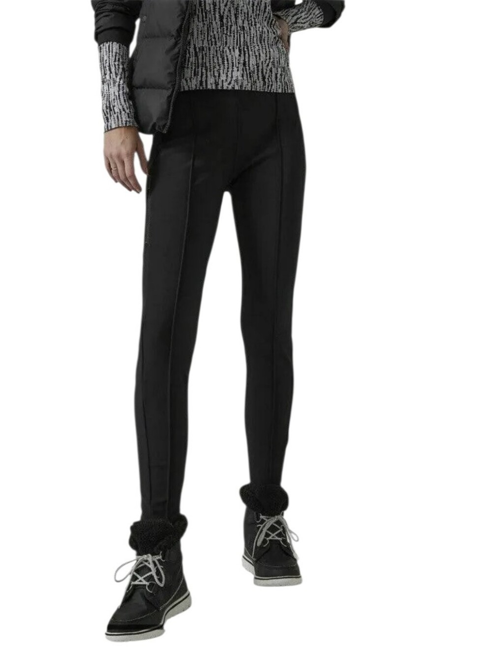 Athleta Glacier Snow Skinny Pant II Black Tall 10 High Rise Stretch Zip Pocket 3